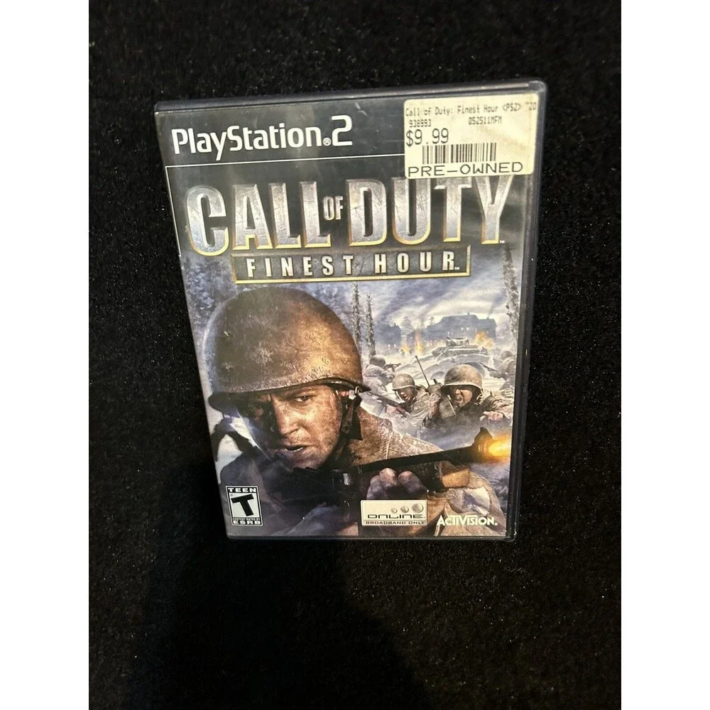 Call of Duty: Finest Hour (Sony PlayStation 2, 2004) PS2 CIB Complete TESTED